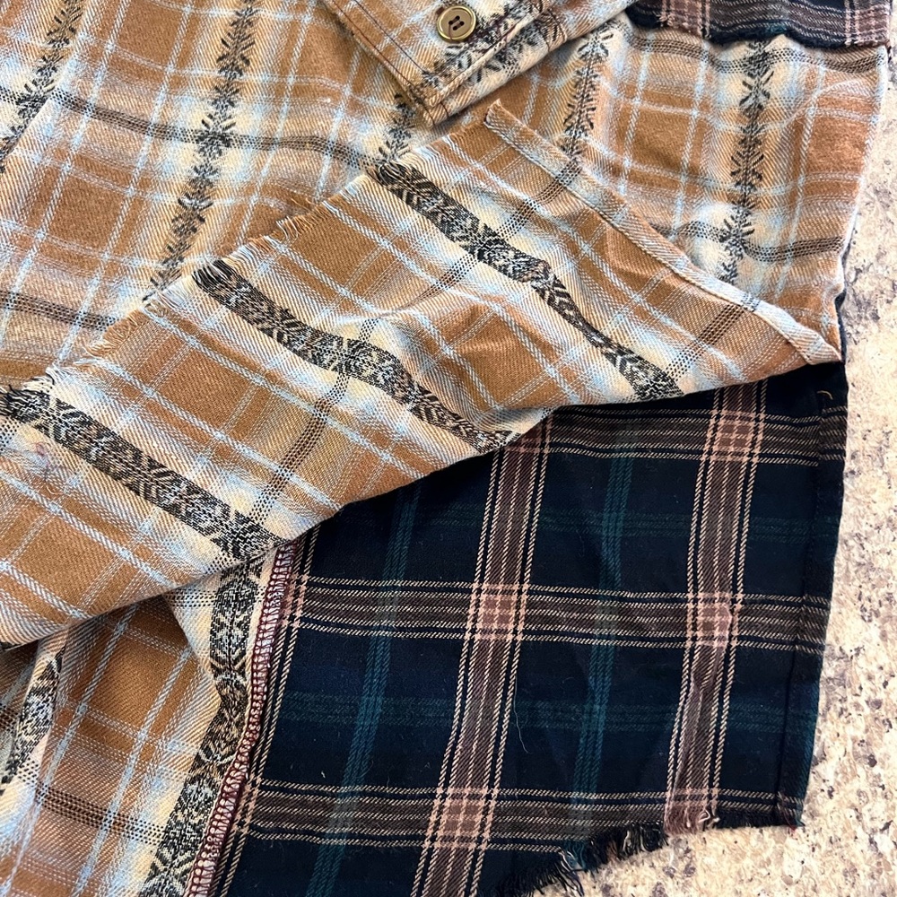 NWT Natural Life Elliott Plaid purple Button-Up oversized soft Shirt L/XL - Picture 9 of 12